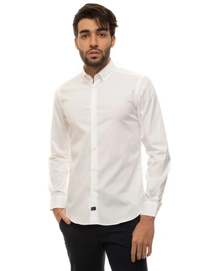 Shop Fay Casual Shirt In White