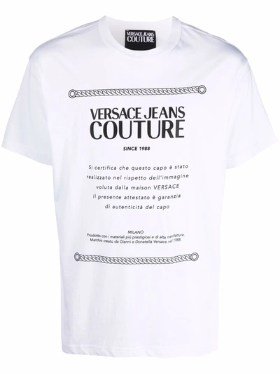 Shop Versace Jeans Couture T-shirts And Polos White