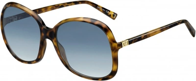 Shop Givenchy Blue Shaded Butterfly Sunglasses Gv 7159/s 0086 60