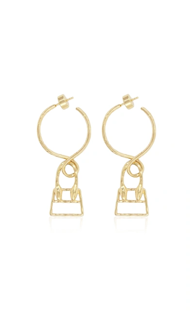 Shop Jacquemus Women's Les Creoles Chiquita Gold-tone Earrings