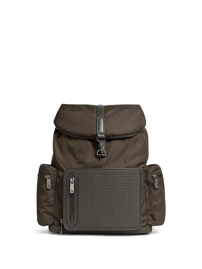 Shop Ermenegildo Zegna Pelletessuta™ Nylon Backpack In Grün