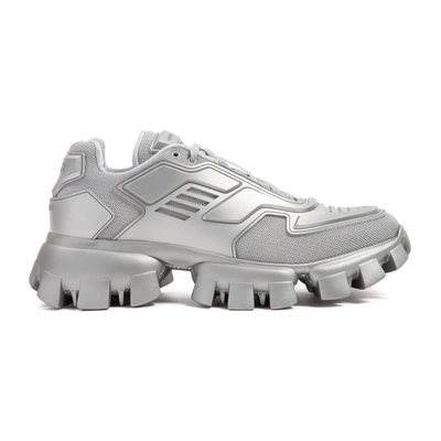 Shop Prada Cloudbust Thunder Sneakers Shoes In Metallic