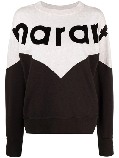 Shop Isabel Marant Étoile Houston Two-tone Sweatshirt In Black