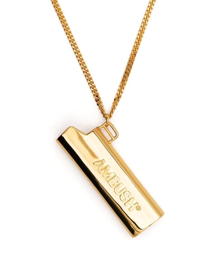 Shop Ambush Lighter Case Pendant Necklace In Gold