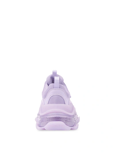 Shop Balenciaga Triple S Sneaker Lilac And White