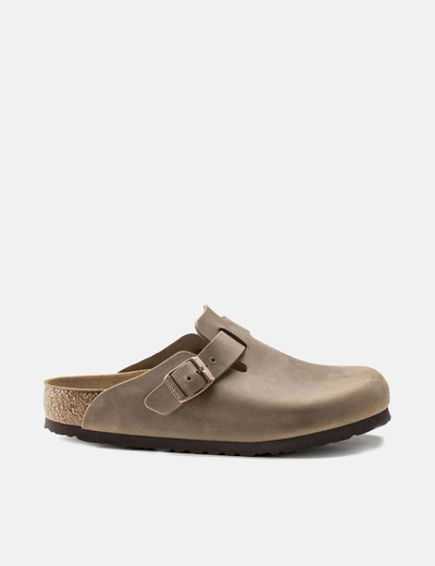 Shop Birkenstock Boston Oiled Leather (regular) In Brown