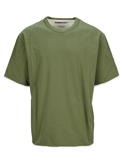 Shop Ambush Reversible T-shirt In Olive White