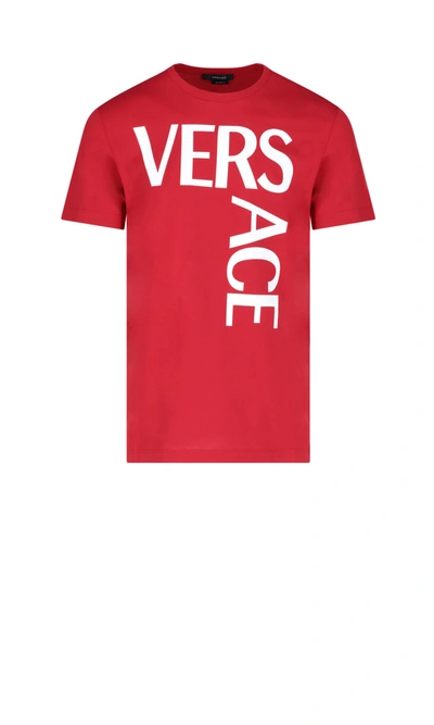 Shop Versace T-shirt In Red