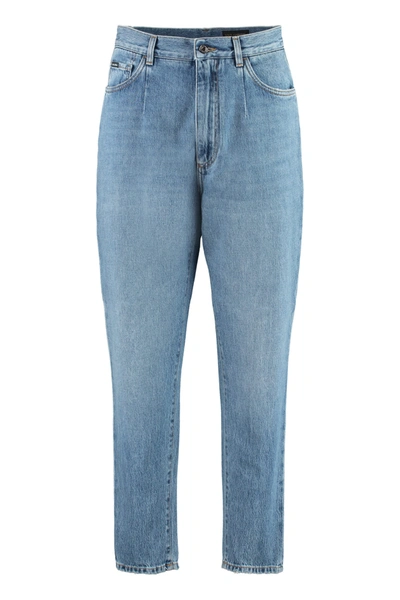 Shop Dolce & Gabbana 5-pocket Straight-leg Jeans In Denim