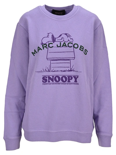 Shop Marc Jacobs Peanuts X  The Sweatshirt In Purple