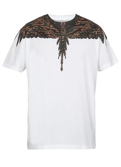 Shop Marcelo Burlon County Of Milan Wings T-shirt In White Army