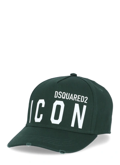 Shop Dsquared2 Reflective Icon Baseball Cap In Verde+bianco