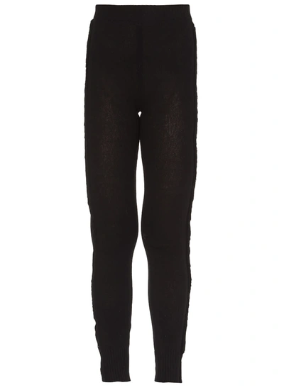 Shop Marni Recycled Cashmere Leggings In Black