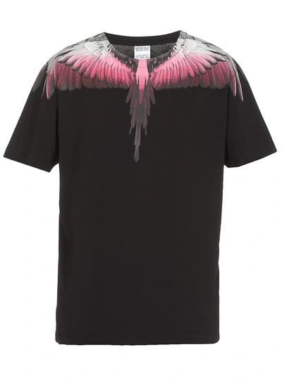 Shop Marcelo Burlon County Of Milan Wings T-shirt In Black Fuch