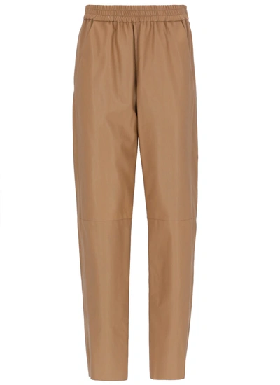 Shop Drome Leather Pant In Cammello