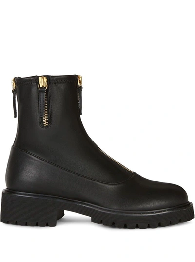 Shop Giuseppe Zanotti Alexa Ankle Boots In Black Leather