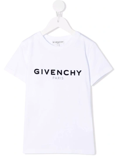 Shop Givenchy Logo-print Cotton T-shirt In 白色