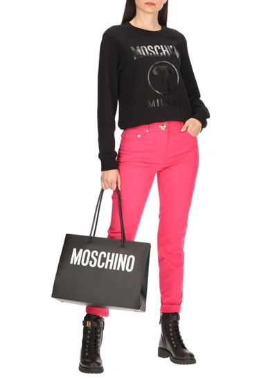 Shop Moschino Sweaters Black In Nero