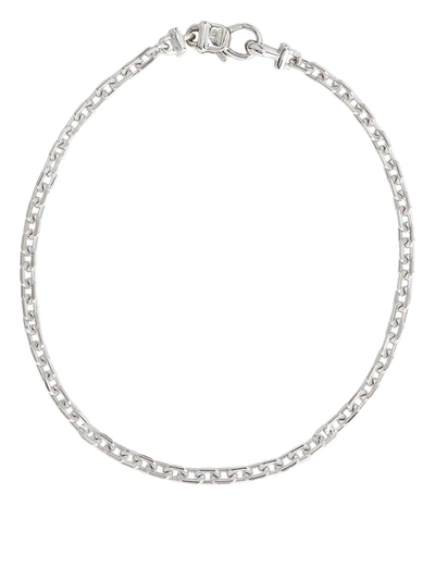Shop Tom Wood Anker 7.7" Sterling Silver Bracelet In Metallisch