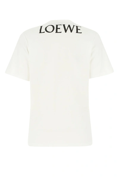 Shop Loewe White Cotton T-shirt  White  Donna S