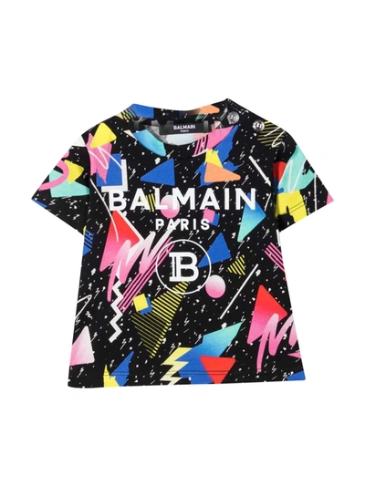 Shop Balmain Multicolored Baby T-shirt