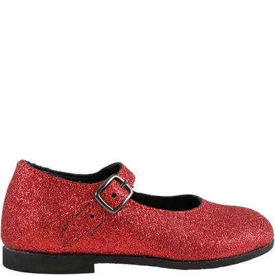 Shop Gallucci Red Ballet Flats For Girl