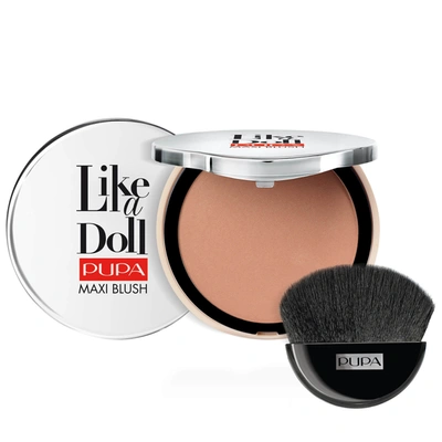 Shop Pupa Like A Doll Maxi Blush Compact 9.5g (various Shades) In 2 Golden Brown