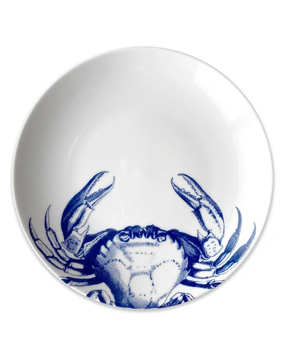 Shop Caskata Blue Crabs Coupe Salad Plates, Set Of 4