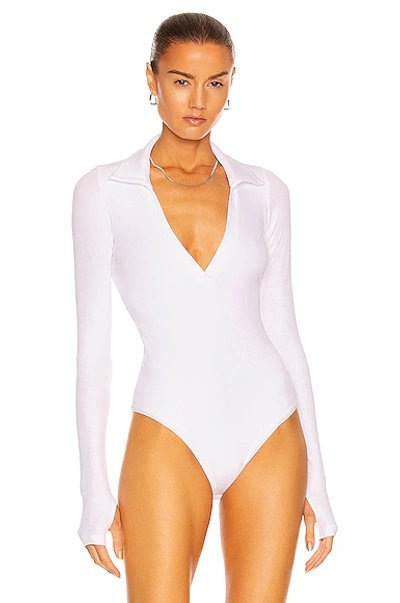 Shop Alix Nyc Monterey Bodysuit In White
