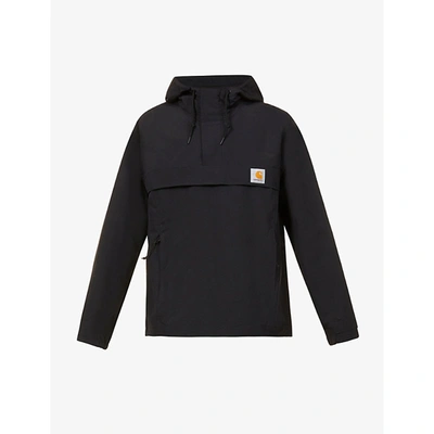 Shop Carhartt Nimbus Drawstring-hem Shell Hooded Jacket In Black
