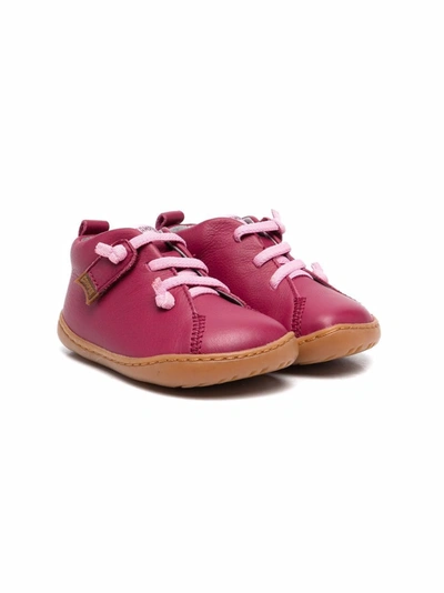 Camper Peu Cami Fw Leather Sneakers In Pink