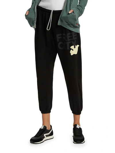 Shop Free City Logo Sweatpants In Laduree Macaron