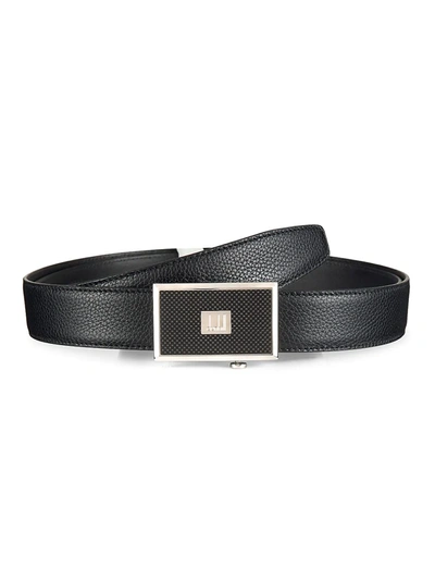 Shop Dunhill Men's Legacy Automatic Buckle Belgrave Belt In Black