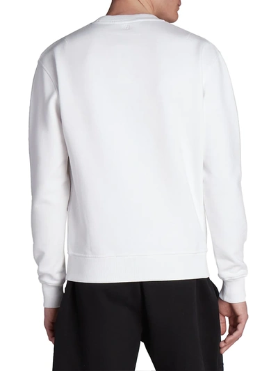Shop Ami Alexandre Mattiussi De Coeur Crewneck Sweatshirt In Blanc
