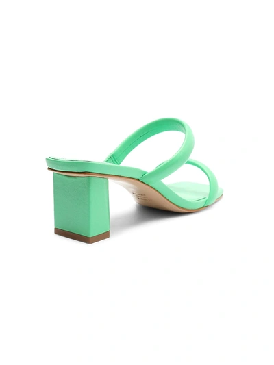 Shop Schutz Women's Ully Leather Mules In Gianni Green