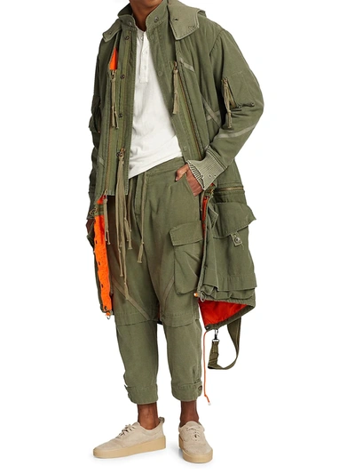 Shop Greg Lauren Baker Essential Army Cargo Pants