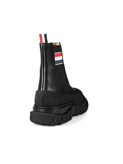 Shop Thom Browne Chelsea Duck Boots In Black