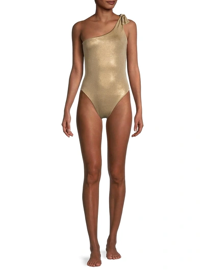 Shop Sara Cristina Women's Nerea One-piece Swimsuit In Gold