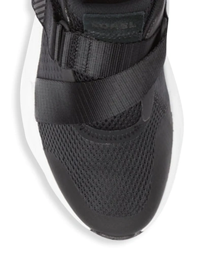 Shop Sorel Women's Kinetic Rnegd Strap Sneakers In Black