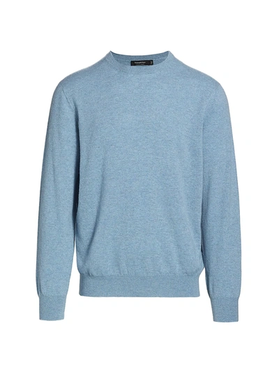 Shop Ermenegildo Zegna Women's Cashmere Crewneck Sweater In Blue