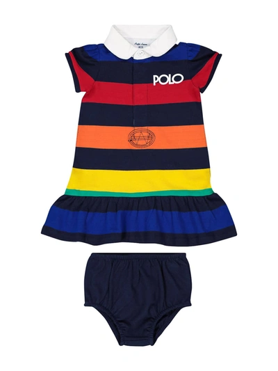 Shop Polo Ralph Lauren Kids Dress For Girls In Blue