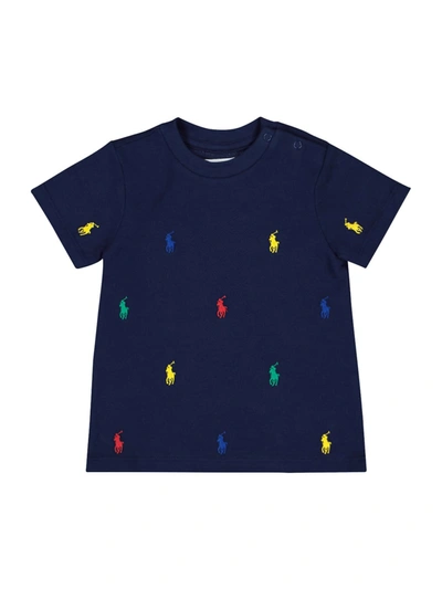 Shop Polo Ralph Lauren Kids T-shirt For Unisex In Blue