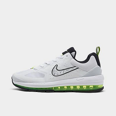 Shop Nike Men's Air Max Genome Casual Shoes In White/volt/pure Platinum/black