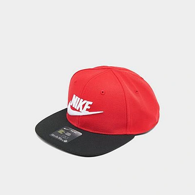 Shop Nike Kids' True Futura Snapback Hat In Red/black