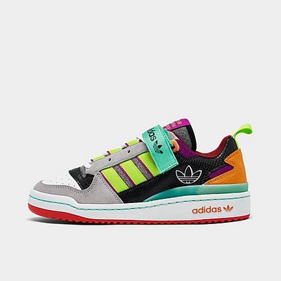 Shop Adidas Originals Adidas Women's Originals Forum Low Casual Shoes Size 8.0 Leather In Sonic Fuchsia/pink Tint/acid Mint