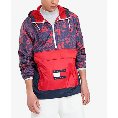 Tommy Hilfiger Tommy Jeans X Space Jam Packable Popover Jacket In Red/navy  Character Camo | ModeSens