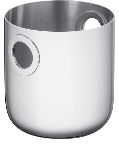Shop Christofle Oh De  Stainless Steel Ice Bucket In 银色