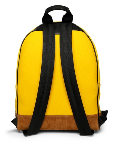 Shop Amiri Canvas Classic Backpack In Yellow