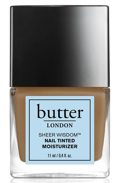 Shop Butter London 'sheer Wisdom™' Nail Tinted Moisturizer In Tan