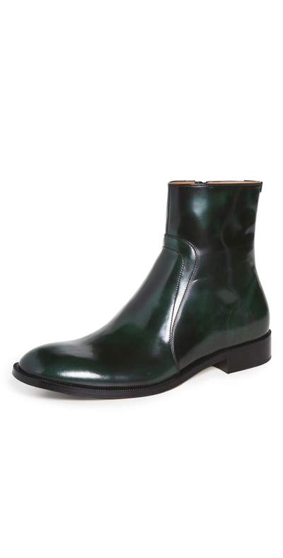 Shop Maison Margiela Ankle Boots In Green